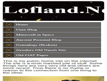 Tablet Screenshot of lofland.net
